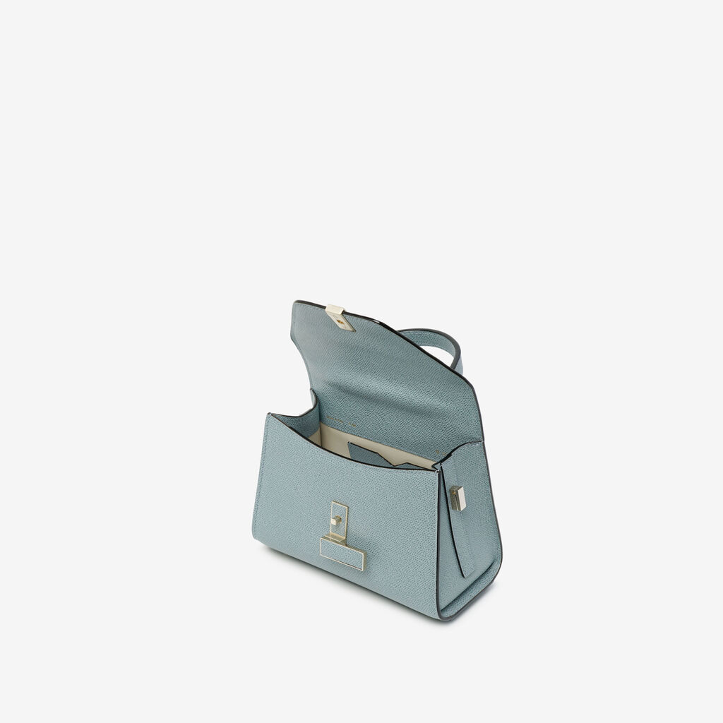 Iside crossbody micro bag - Smokey Blue - Vitello VS - Valextra - 3