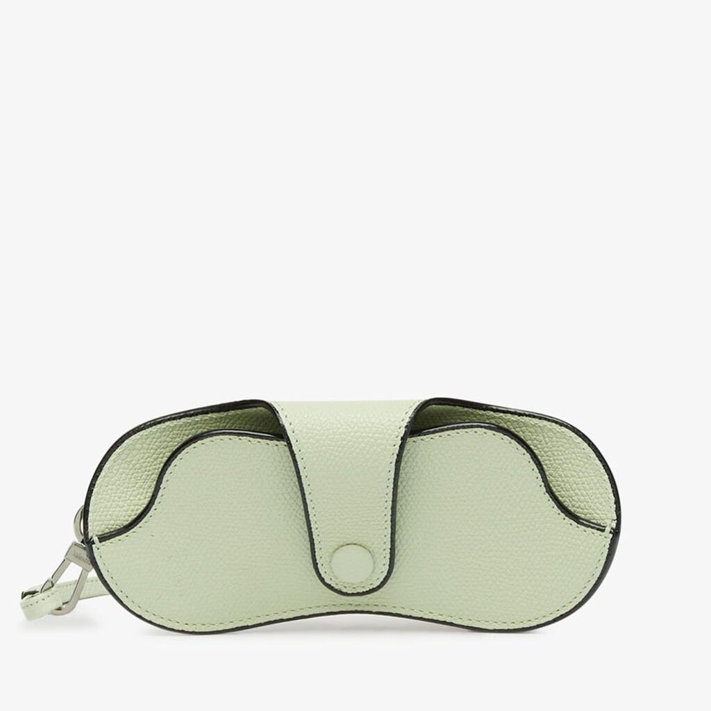 Glasses Case with Lanyard - Mint Green - Vitello VS - Valextra - 5