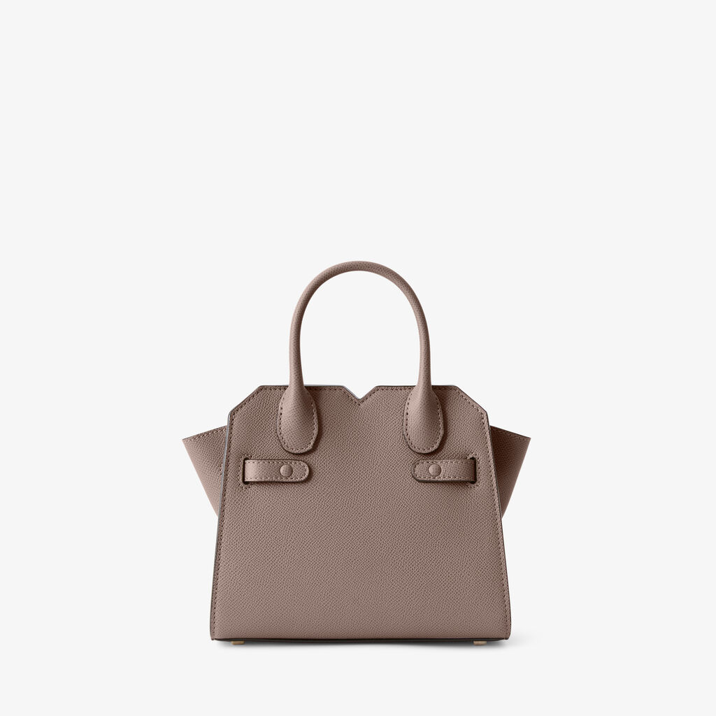 Milano Crossbody Micro Bag - Sahara Brown - Millepunte Soft calf leather - Valextra - 7