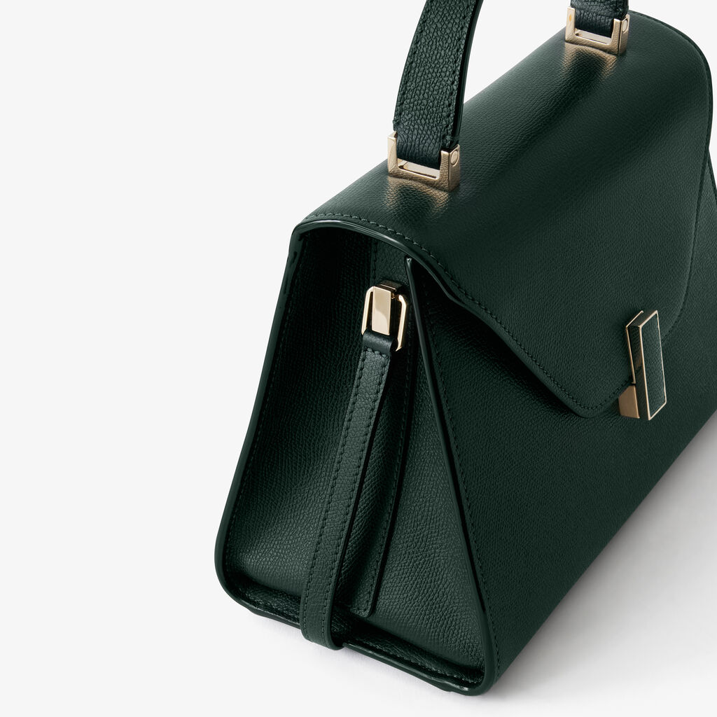 Iside Top handle medium bag - Valextra Green - Vitello VS - Valextra - 3