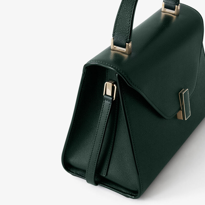 Iside Top handle medium bag - Valextra Green - Millepunte calf leather - Valextra - 3