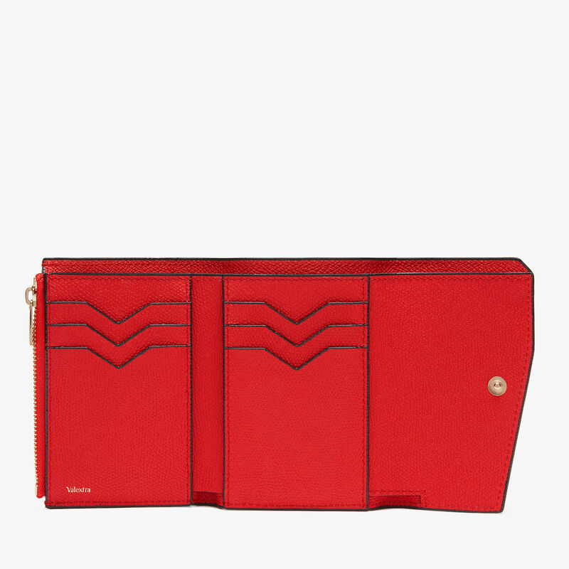 Pocket Purse 6CC - Crimson Red - Millepunte calf leather - Valextra - 5