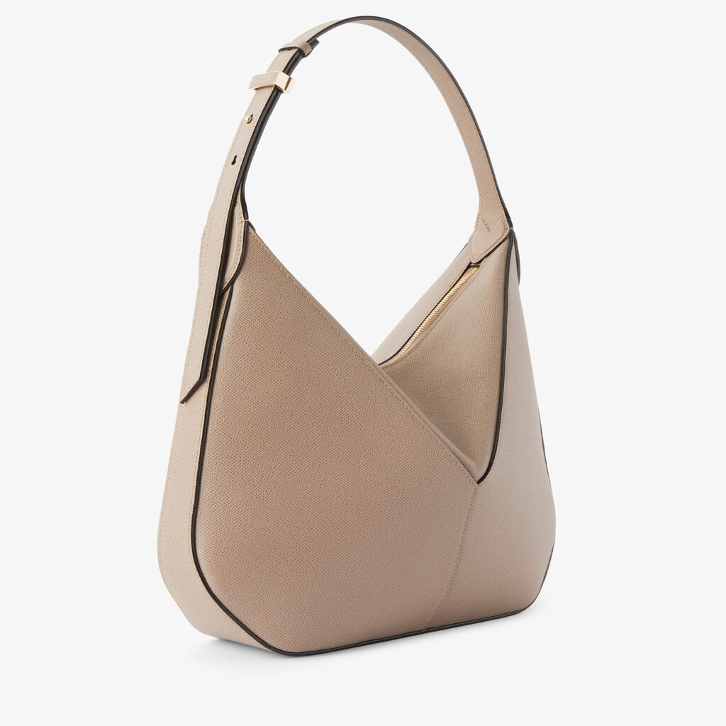 ViVi Hobo Medium Bag - - Vitello Millepunte Soft - Valextra - 3