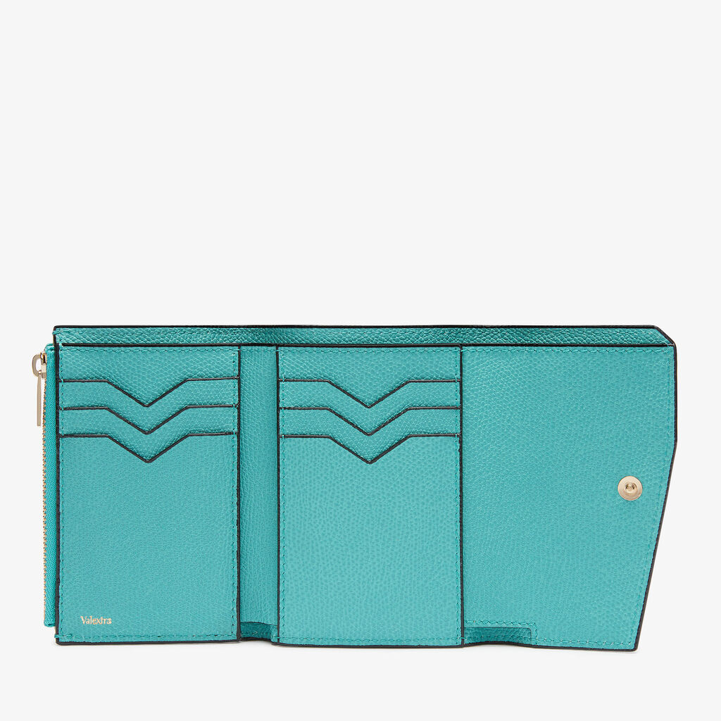 Pocket Purse 6CC - Ocean Blue - Vitello VS - Valextra - 5