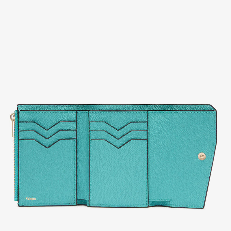 Pocket Purse 6CC - Ocean Blue - Millepunte calf leather - Valextra - 5