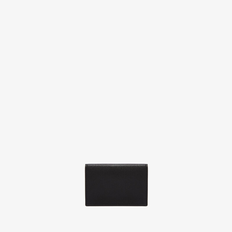 Iside Card Holder - Black - Millepunte calf leather - Valextra - 3