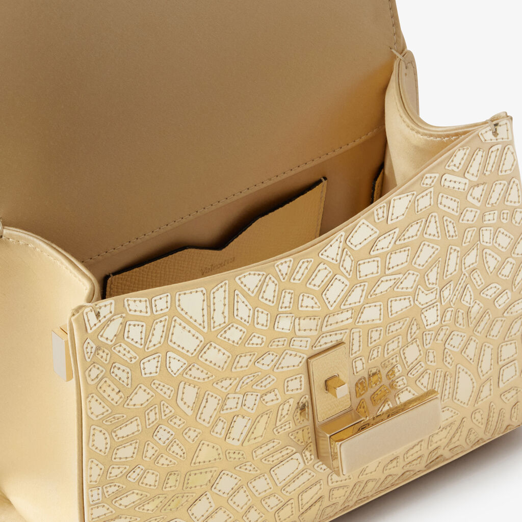 Iside Mosaic Crossbody Micro Bag -  - Raso Ricamo Specchi - Valextra - 2