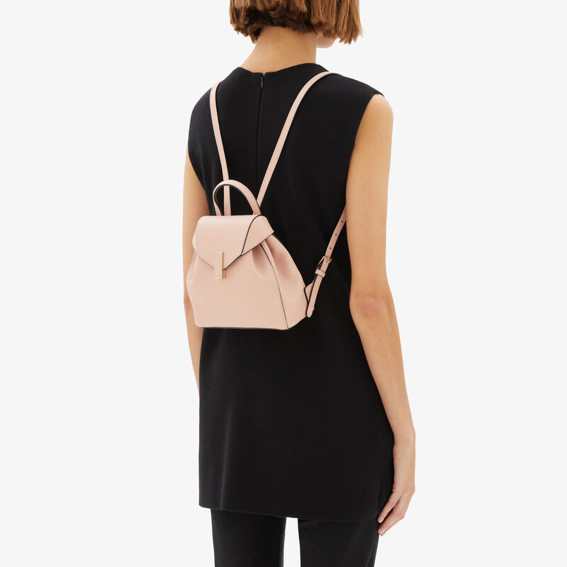 Iside Mini Backpack - Bonne Mine Pink - Millepunte Soft calf leather - Valextra - 3