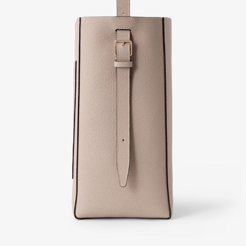 Soft Bucket Medium Bag - Nude Pink - Millepunte calf leather - Valextra - 3