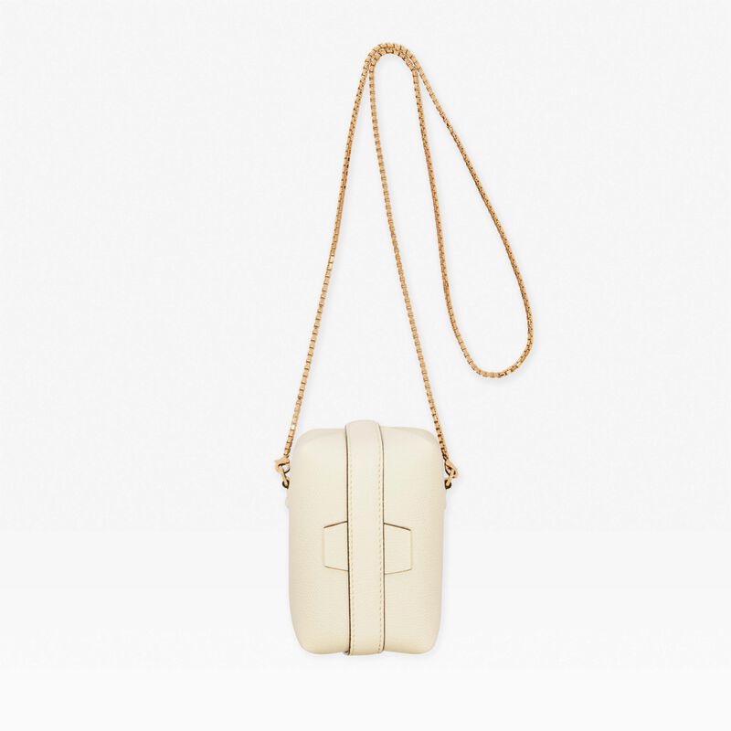 Tric Trac crossbody nano bag - Pergamena White - Millepunte calf leather - Valextra - 1