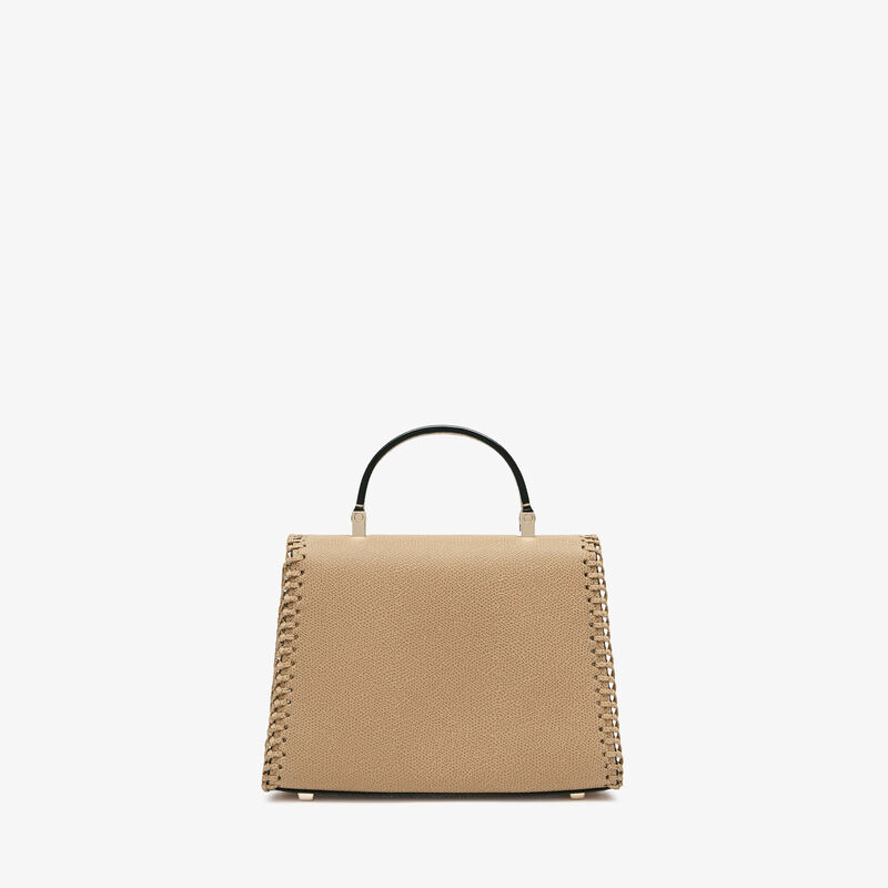 Iside Braided Crossbody Micro Bag - Cashmere Beige - Millepunte calf leather - Valextra - 6