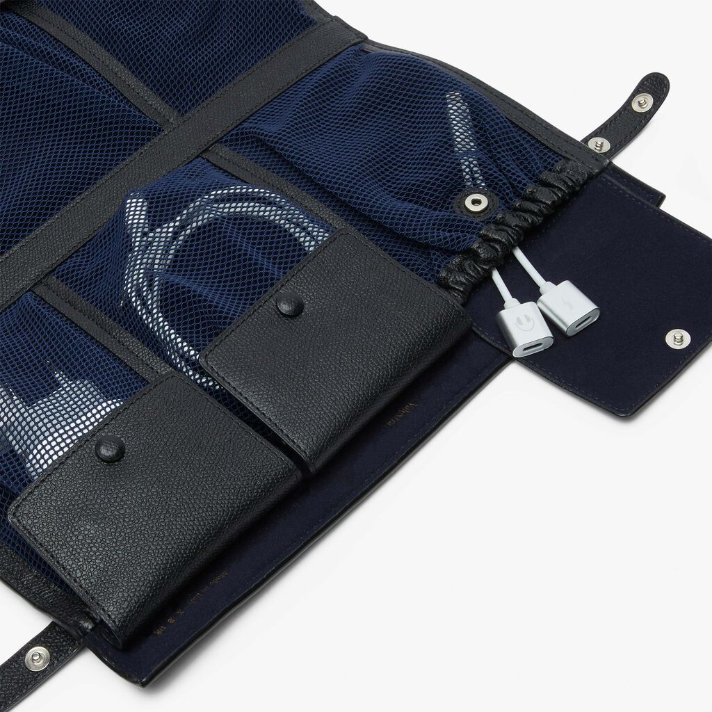 Folding Cable Organizer - Black - Vitello VS - Valextra - 2