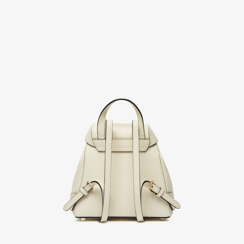 Iside Mini Backpack - Pergamena White - Millepunte Soft calf leather - Valextra - 8