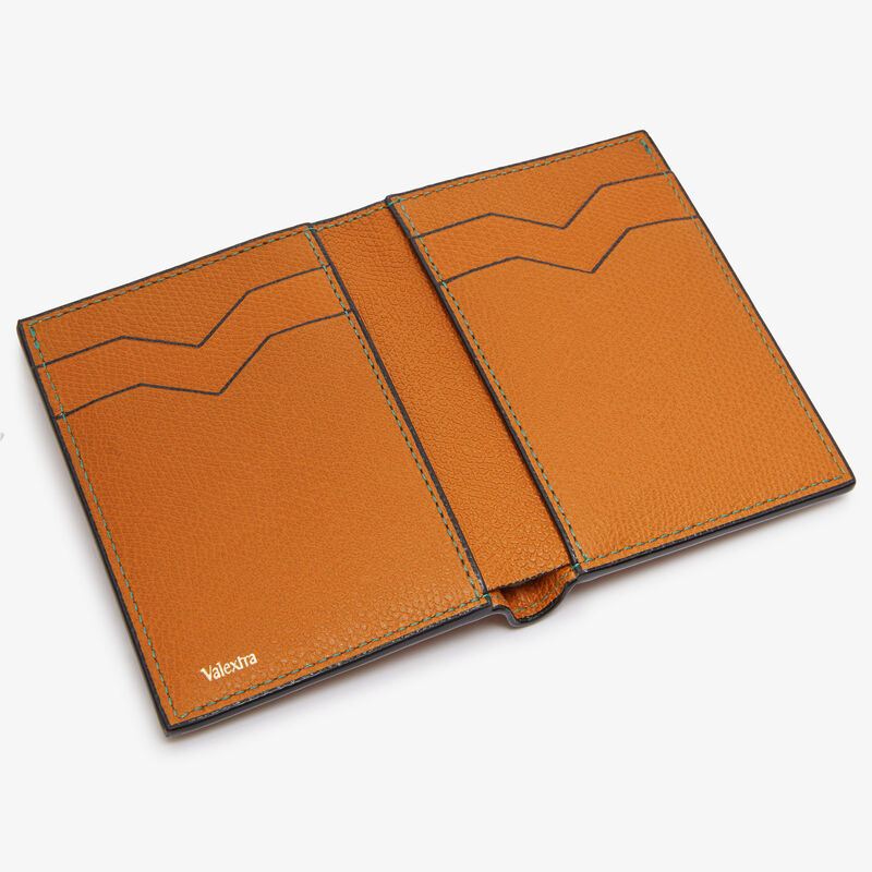 Portafoglio Bifold 4CC - Marrone Avana - Pelle di vitello Millepunte - Valextra - 2