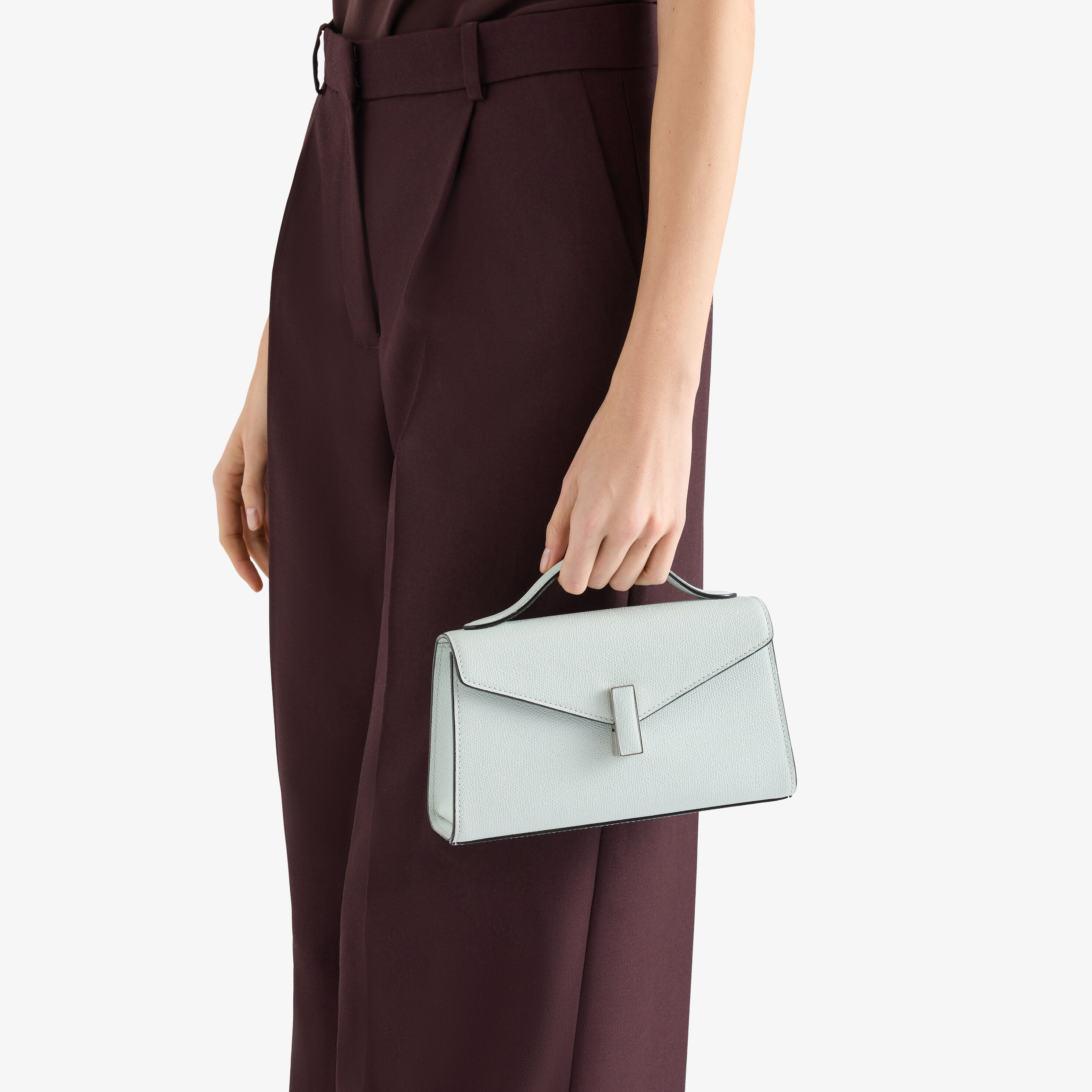 Millepunte calf leather Iside Tìn Top Handle Bag in BIC | Valextra