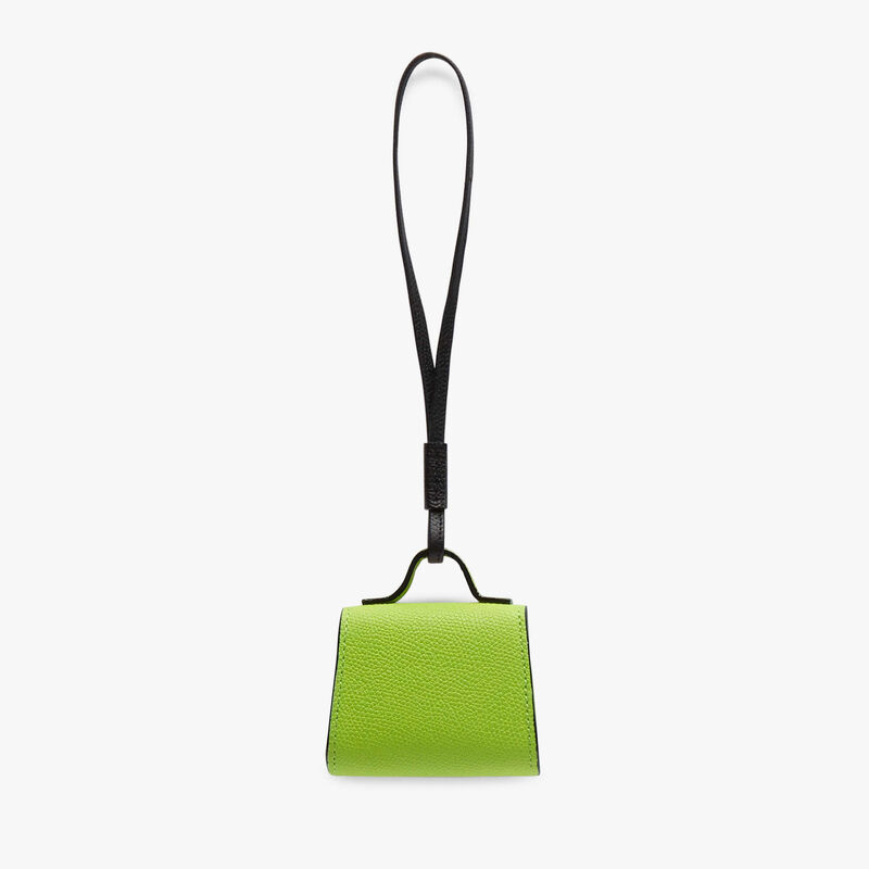 Iside Charm - Apple Green/Black - Millepunte calf leather - Valextra - 4