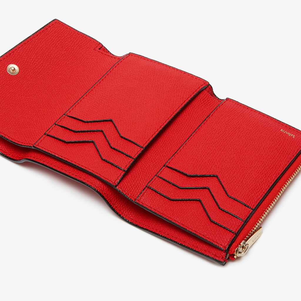 Pocket Purse 6CC - Crimson Red - Vitello VS - Valextra - 2