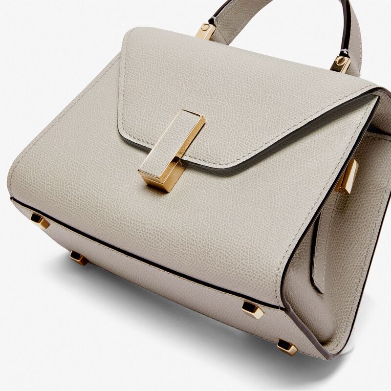 Iside crossbody micro bag - Ash Grey - Millepunte calf leather - Valextra - 4