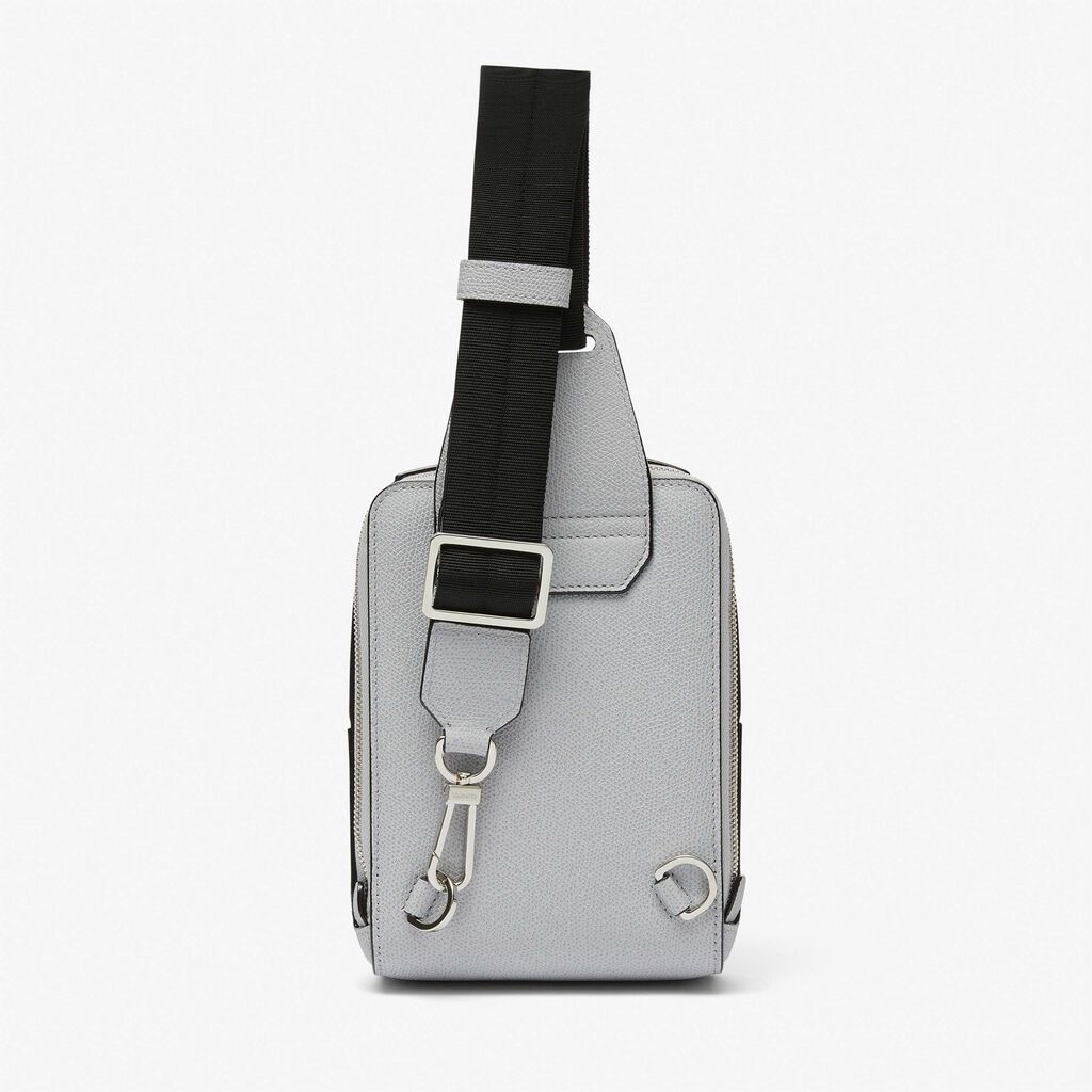V-Line One Shoulder Mini Backpack - Stone Grey - Vitello VS - Valextra - 6