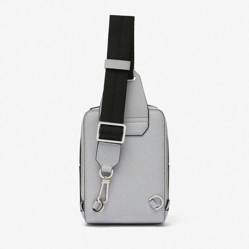 V-Line One Shoulder Mini Backpack - Stone Grey - Millepunte calf leather - Valextra - 6