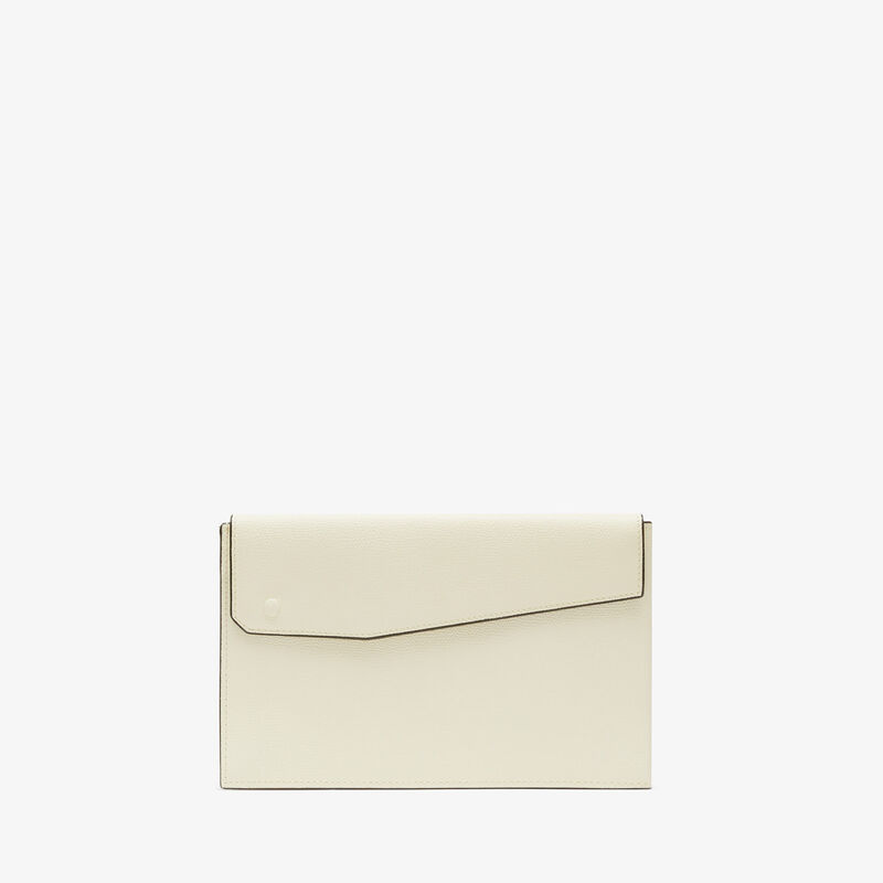 Pocket Crossbody Bag - Pergamena White - Millepunte calf leather - Valextra - 6