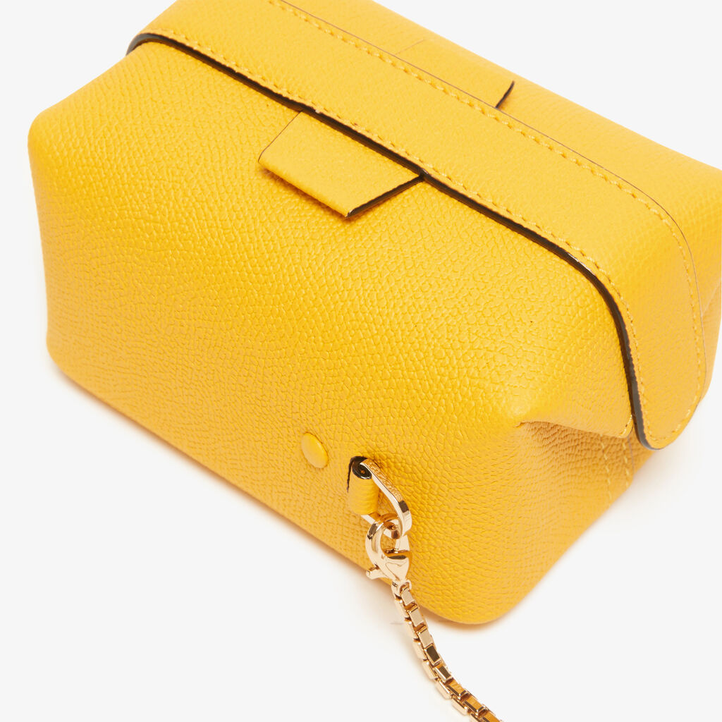 Tric Trac crossbody nano bag - Yellow Sun - Vitello VS - Valextra - 2