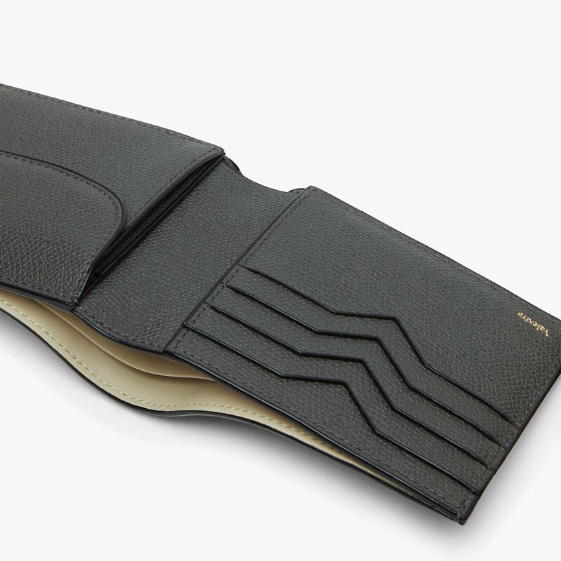 Wallet 4Cc With Coin Holder - Smokey Grey - Millepunte calf leather - Valextra - 2
