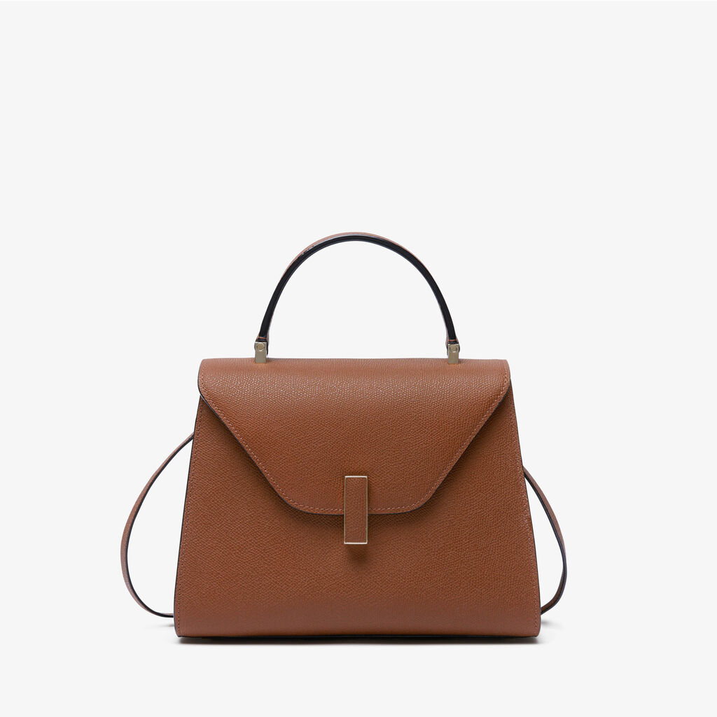 Iside Top Handle Medium Bag - Chocolate Brown - Vitello VS - Valextra - 1
