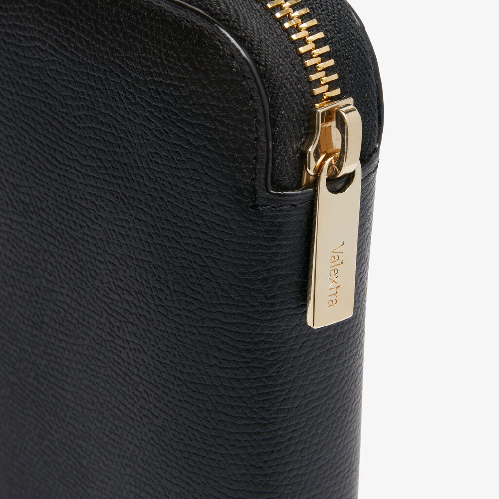 Zip Around 10 CC Wallet - Black - Vitello VS - Valextra - 3