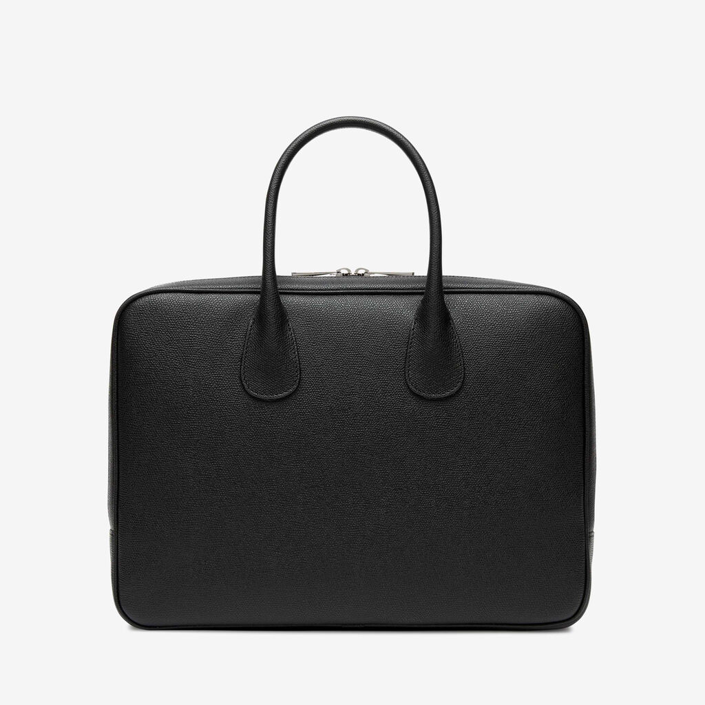 MyLogo Laptop Bag - Black - Vitello VS - Valextra - 6