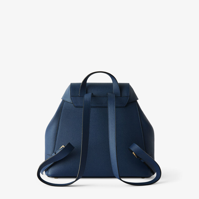 Iside Medium Backpack - Sapphire Blue - Millepunte Soft calf leather - Valextra - 6