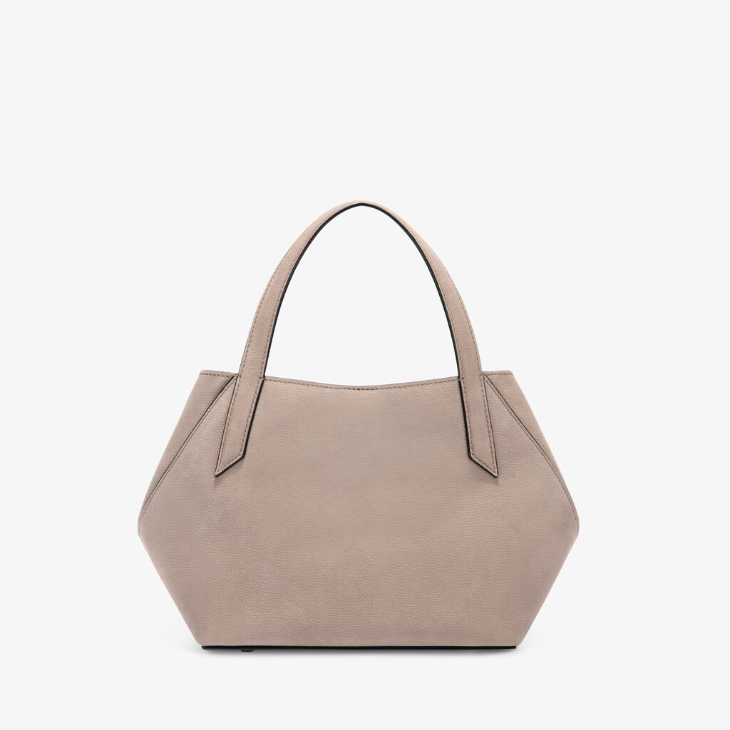 Gio Senso Two Handles Bag - Nude Pink - Millepunte Nubuk Senso Leather - Valextra - 7