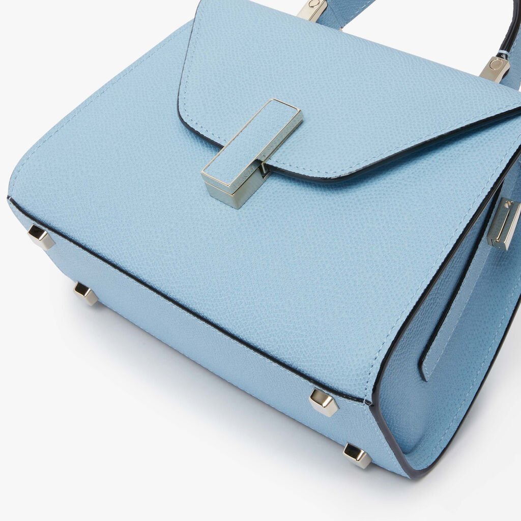 Borsa a tracolla Iside Micro - Blu Ceruleo - Vitello VS - Valextra - 5