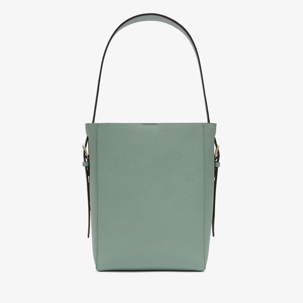 Soft Bucket Mini Bag - Eucalyptus Green - Vitello VS - Valextra - 6