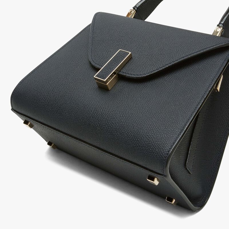 Iside Top handle mini bag - Night Blue - Millepunte calf leather - Valextra - 4