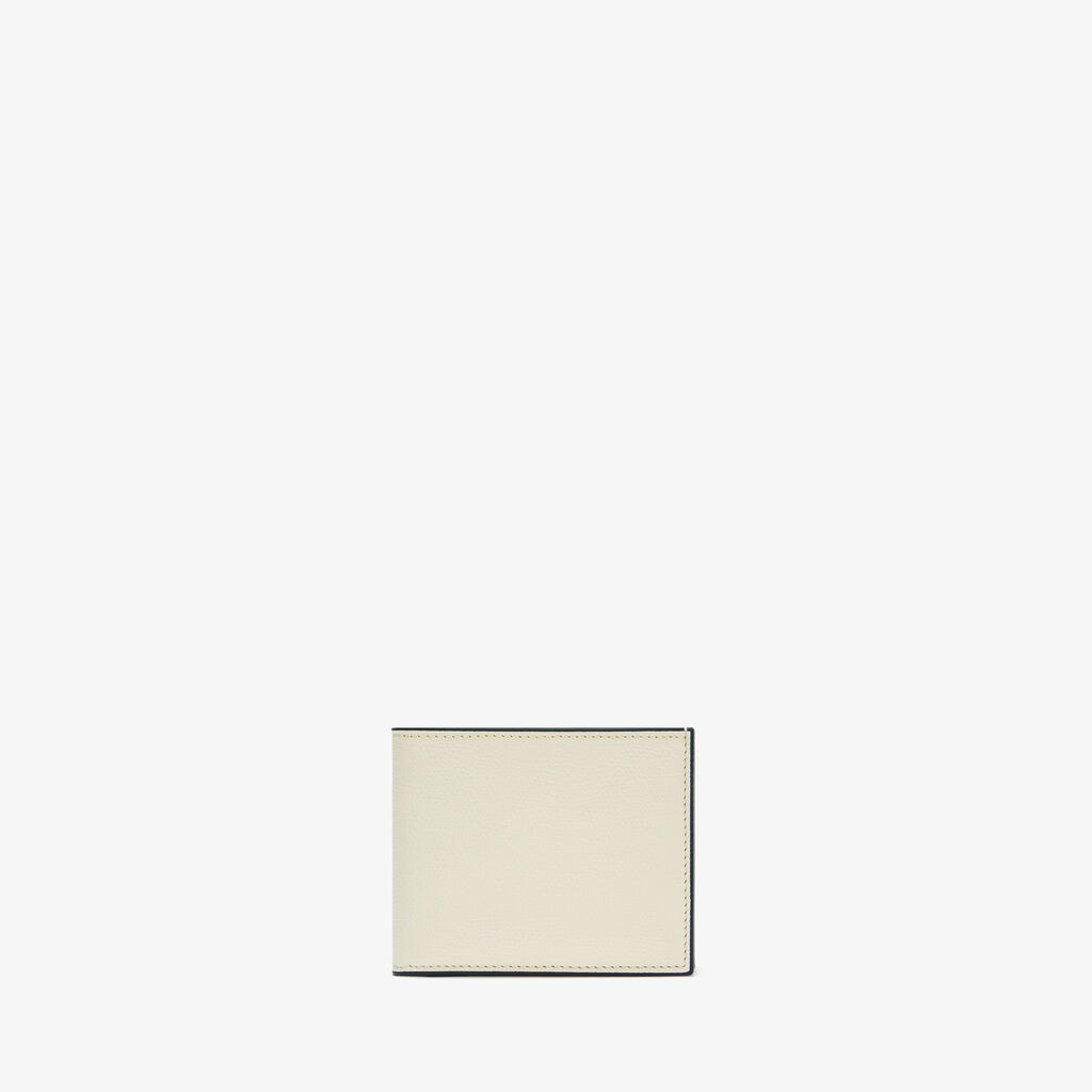 Wallet 4Cc With Coin Holder - Pergamena White - Millepunte calf leather - Valextra - 1