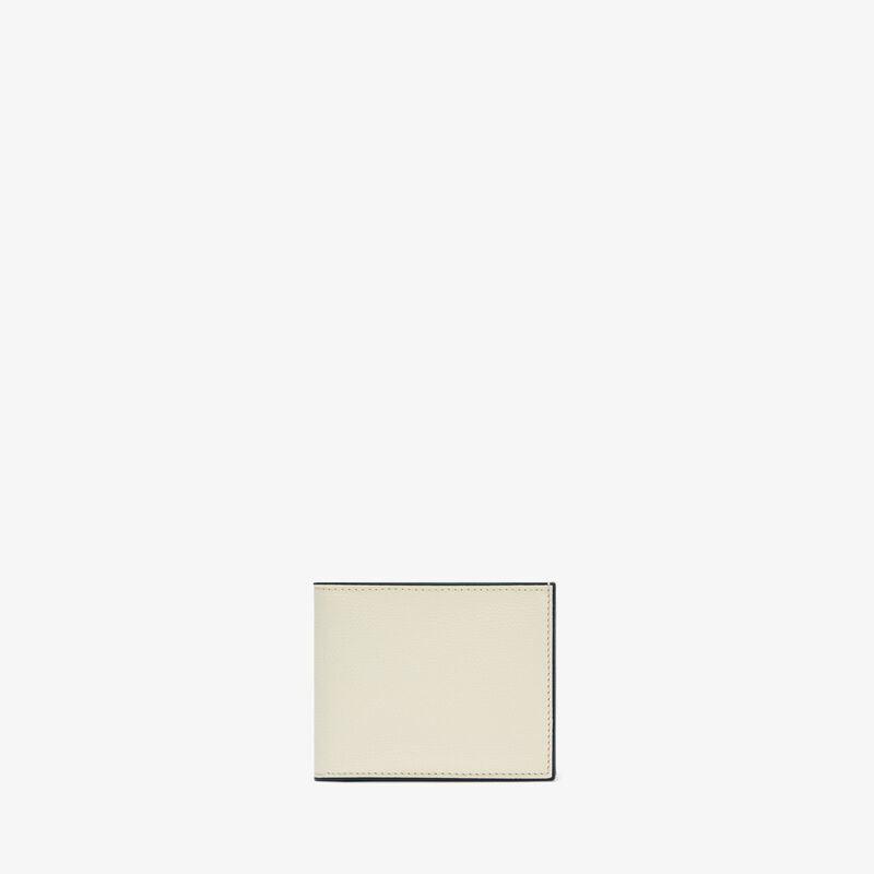 Wallet 4Cc With Coin Holder - Pergamena White - Millepunte calf leather - Valextra - 1