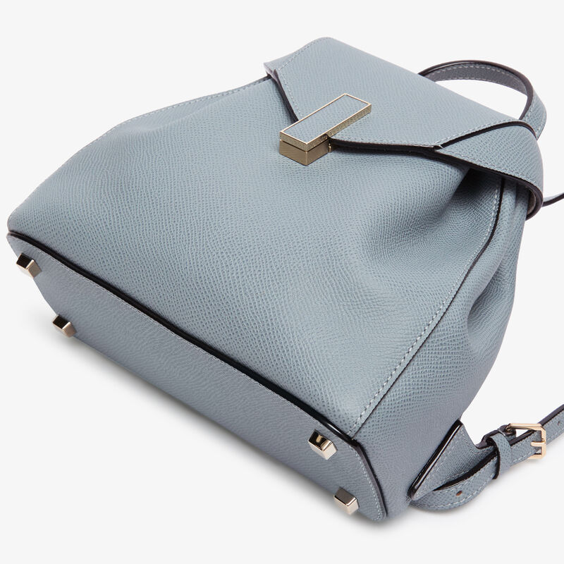 Iside Backpack Mini - Niagara Blue - Millepunte Soft calf leather - Valextra - 7