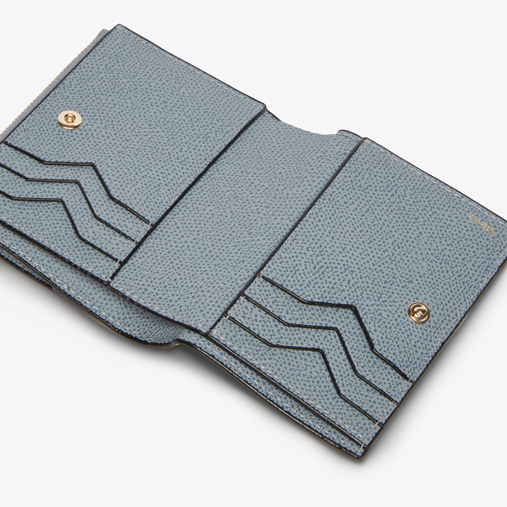 Purse with Coin Holder 6CC - Niagara Blue - Vitello VS - Valextra - 2