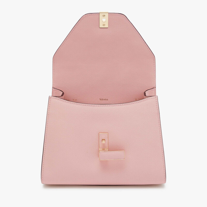 Iside Top handle mini bag - Peony Pink - Millepunte calf leather - Valextra - 7