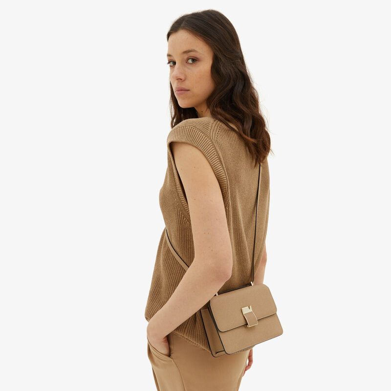 Nolo crossbody Mini bag - Cashmere Beige - Vitello VS - Valextra - 2