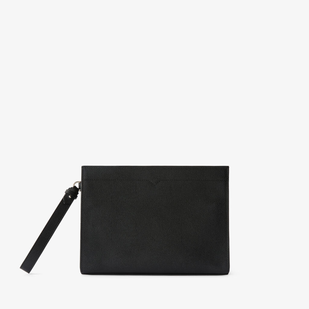 V-Line Document Holder - Black - Millepunte calf leather - Valextra - 1