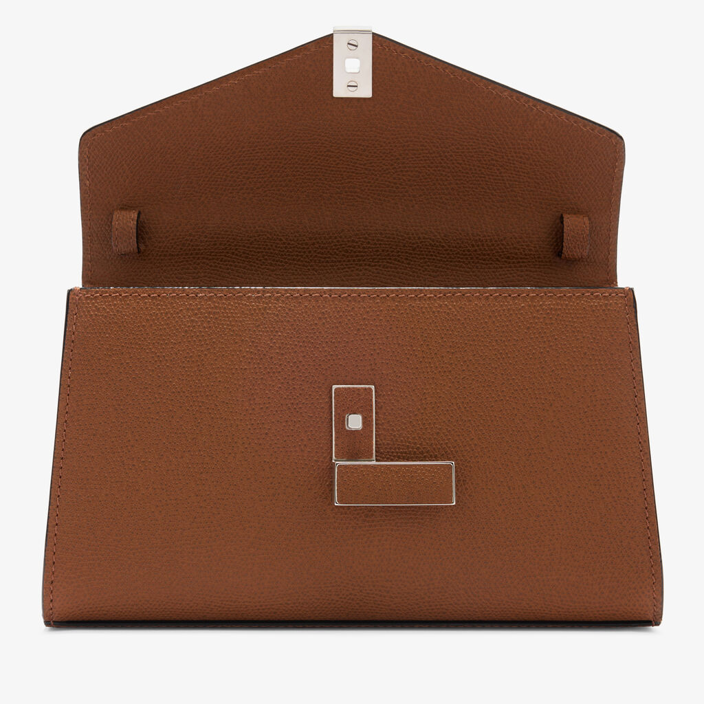 Iside T&igrave;n Top Handle Bag - Chocolate Brown - Millepunte calf leather - Valextra - 7