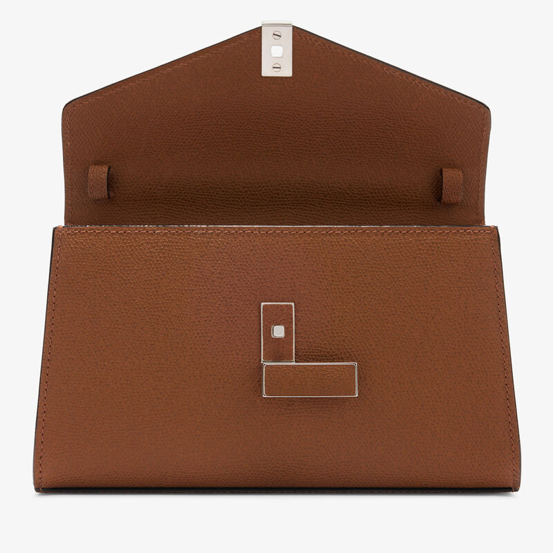 Iside T&igrave;n Top Handle Bag - Chocolate Brown - Millepunte calf leather - Valextra - 7