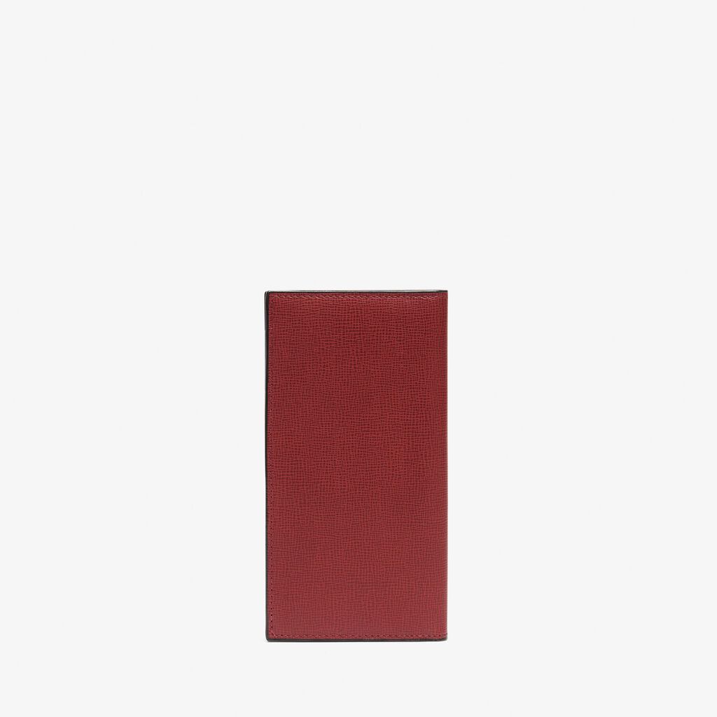 Portafoglio Verticale Bifold 12 Carte Di Credito - Rosso Marasca - Cuoio VL - Valextra - 3