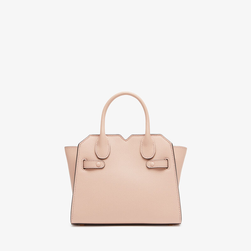 Milano Crossbody Micro Bag - Bonne Mine Pink - Millepunte Soft calf leather - Valextra - 7