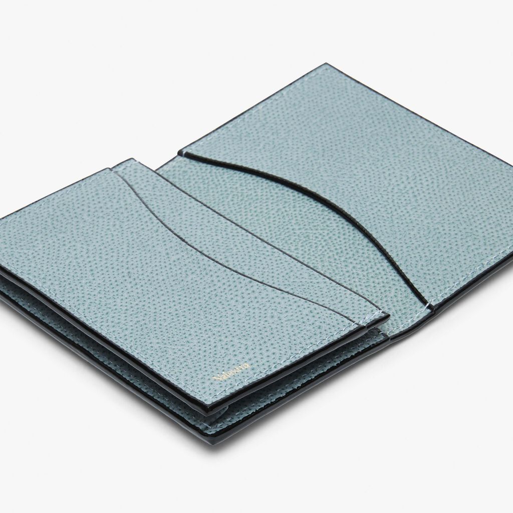 Card Case Onda - Smokey Blue - Vitello VS - Valextra - 3