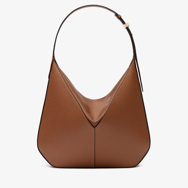 ViVi Hobo Medium Bag - Chocolate Brown - Millepunte Soft calf leather - Valextra - 6