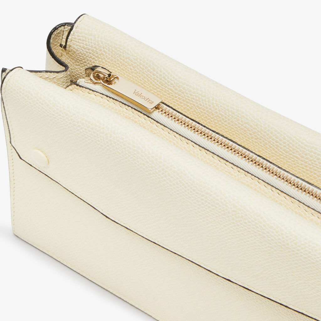 Pocket Slim crossbody bag - Pergamena White - Vitello VS - Valextra - 5