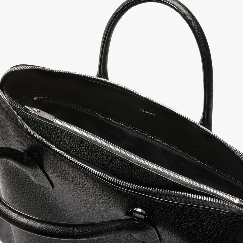 MyLogo Bowling Bag - Black - Millepunte calf leather - Valextra - 4